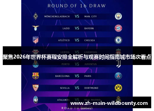聚焦2026年世界杯赛程安排全解析与观赛时间指南城市场次看点 聚焦2026年世界杯赛程安排全解析与观赛时间指南城市场次看点